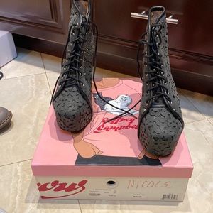 Jeffrey Campbell Lita Daisy Black size 8.5